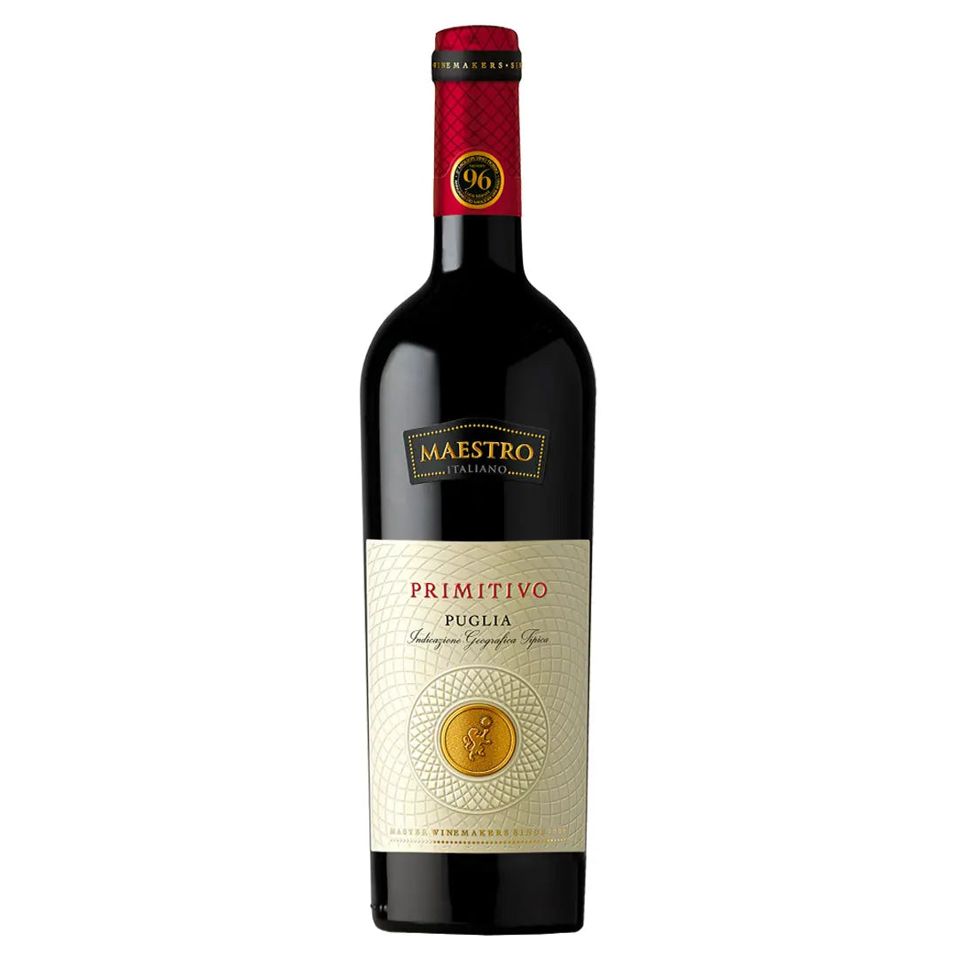 Crveno vino Primitivo Puglia Maestro 0,75 l Delikatesi i tako to