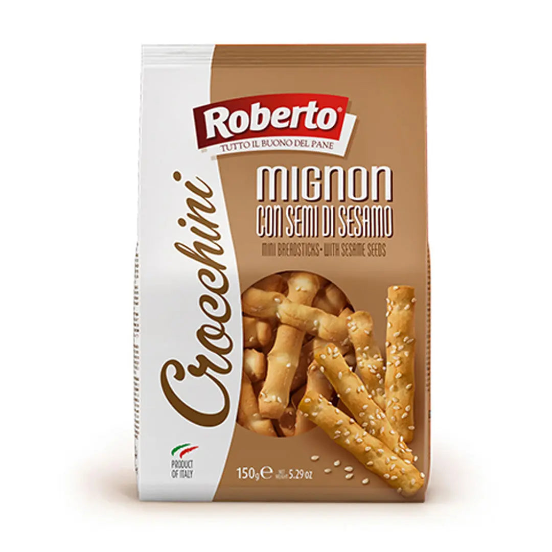 Grisine Crocchini Mignon con Semi di Sesamo Roberto 150 g Delikatesi i tako to