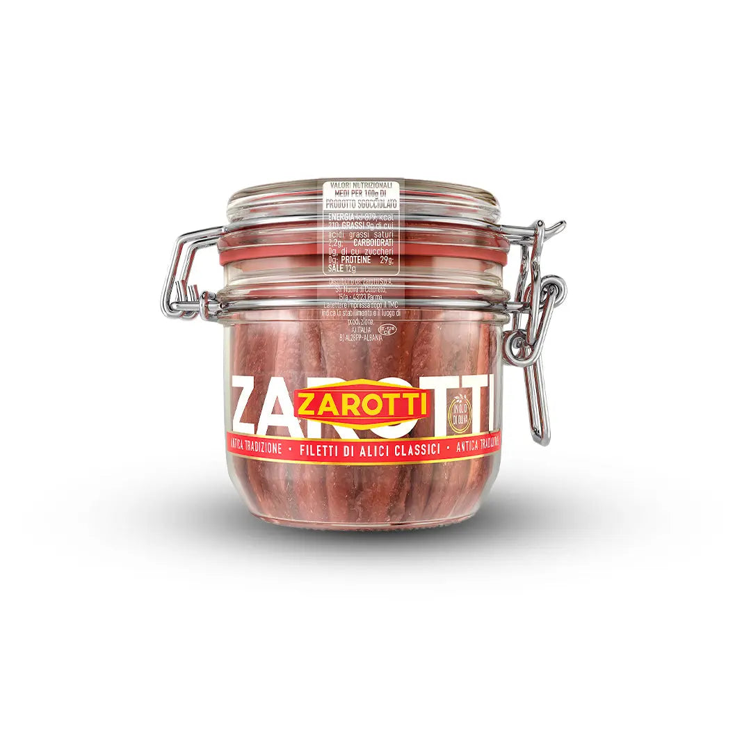 Inćuni KLASIČNI FILETI U MASLINOVOM ULJU Zarotti 230g Delikatesi i tako to...