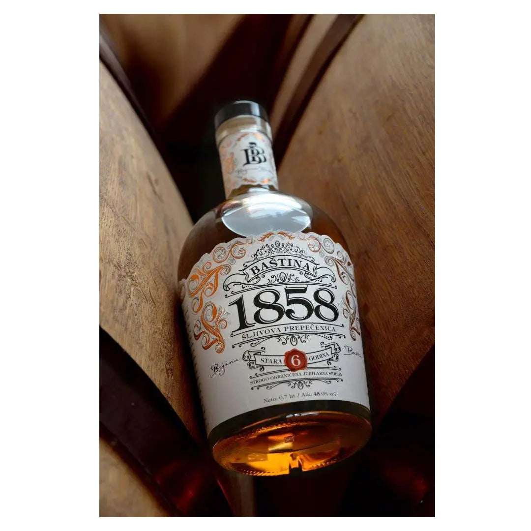 Rakija baština 1858 6 godina bb 0,7 l Pola Pola
