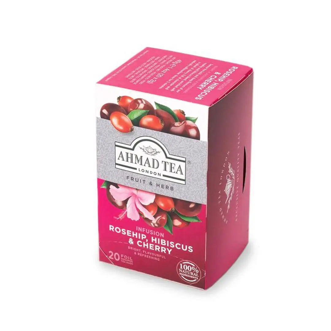 Čaj Rosehip, Hibiscus & Cherry Ahmad Tea 20 kesica Trampex