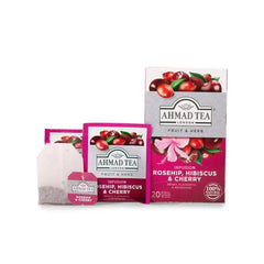Čaj Rosehip, Hibiscus & Cherry Ahmad Tea 20 kesica Trampex