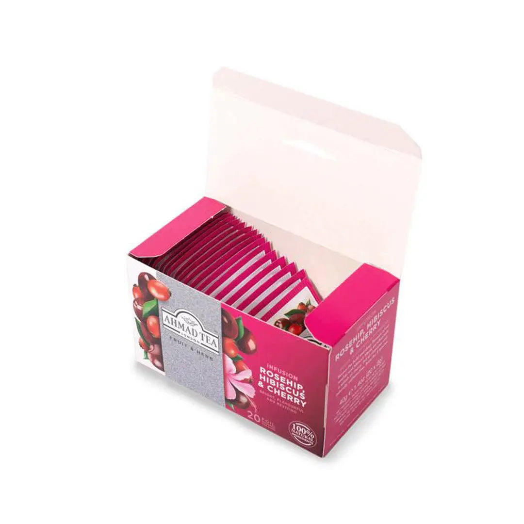 Čaj Rosehip, Hibiscus & Cherry Ahmad Tea 20 kesica Trampex