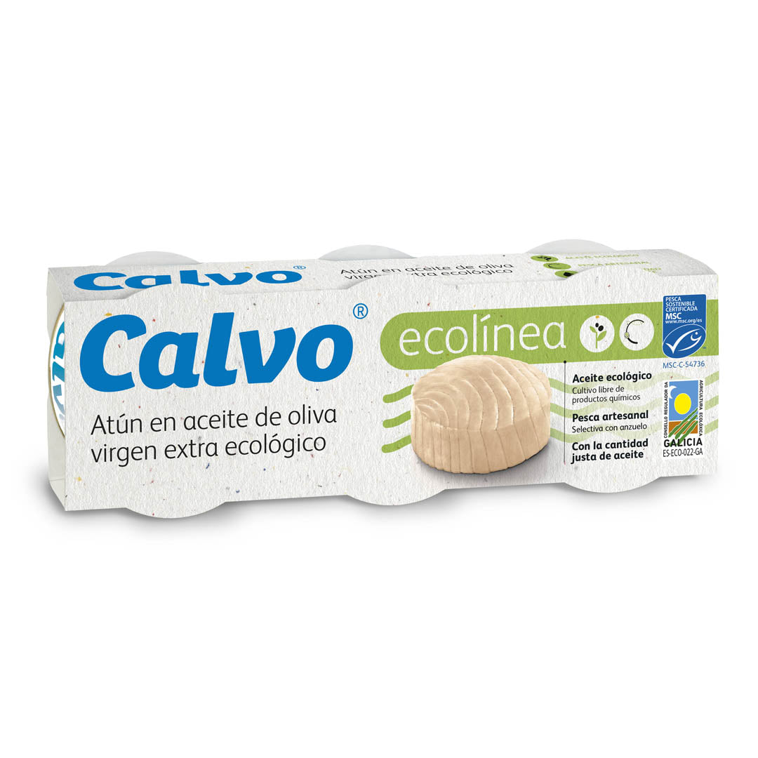 Tuna Eco u ekstra devičanskom maslinovom ulju Calvo 3x65 g pakovanje